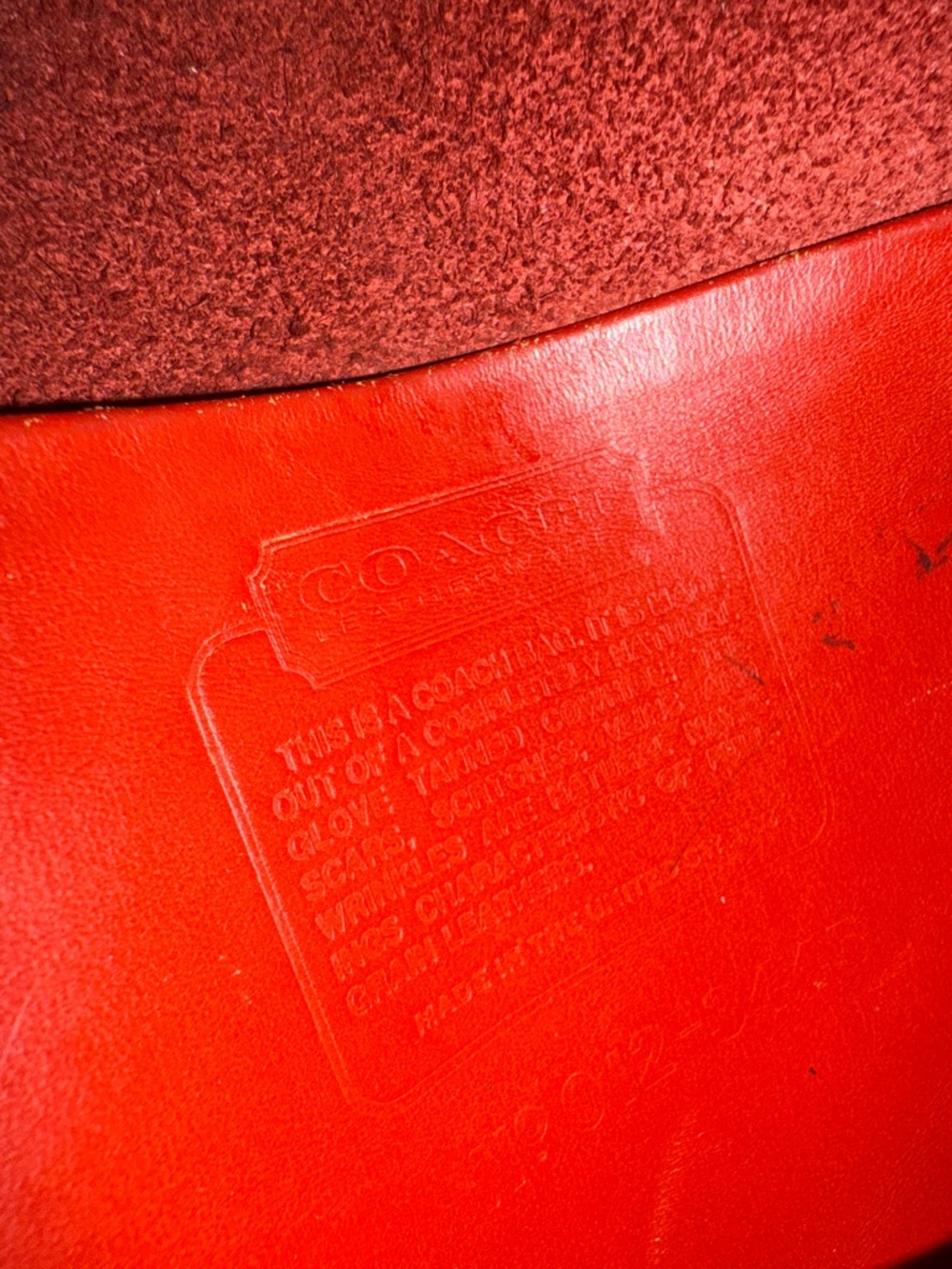 Coach vintage station red crossbody satchel - Picture 8 of 8